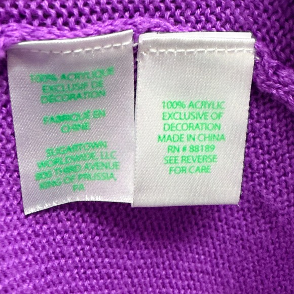 Lilly Pulitzer Tatum Cardigan Marbled Ombre Orchid Oasis Purple Pink Size XXL - Picture 9 of 12